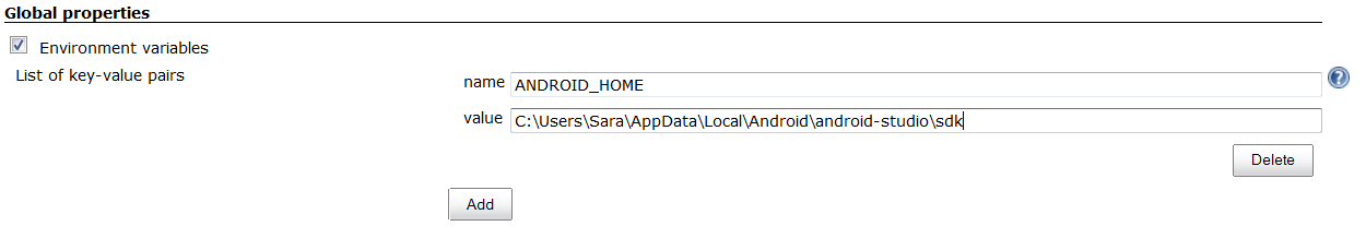 jenkins android home configuration