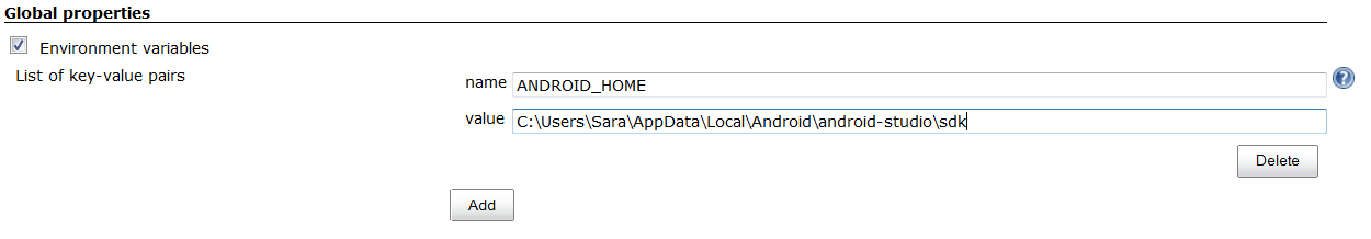 Jenkins Android Home Configuration